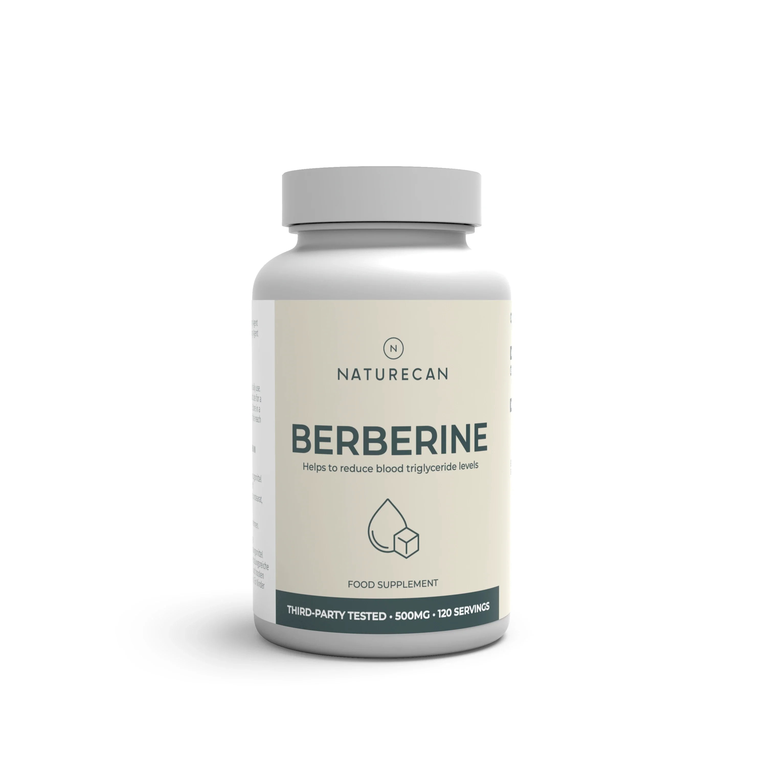 Berberyna Naturecan 500 mg – wegańskie kapsułki w opakowaniu na białym tle